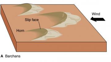 barchan dune diagramm